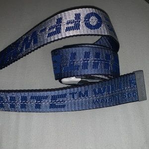 Blue Off White Belt